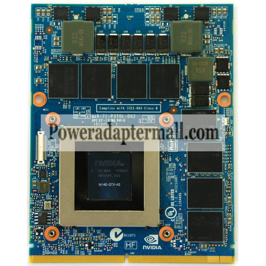 New Clevo 150SM GTX780M 4GB GDDR5 VGA Video Card N14E-GTX-A2